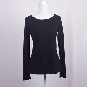 FLAX Super Soft Boat Neck Top Size S